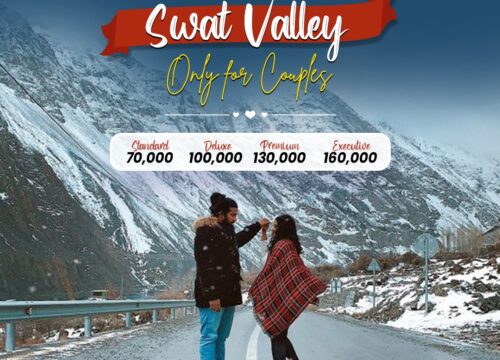 4 Days Only for Couple Group to Swat Kalam & Malam Jabba (Honeymoon)